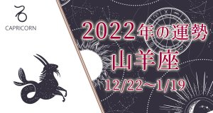 山羊座（やぎ座）2022年の運勢｜恋愛運・全体運『無料占い』
